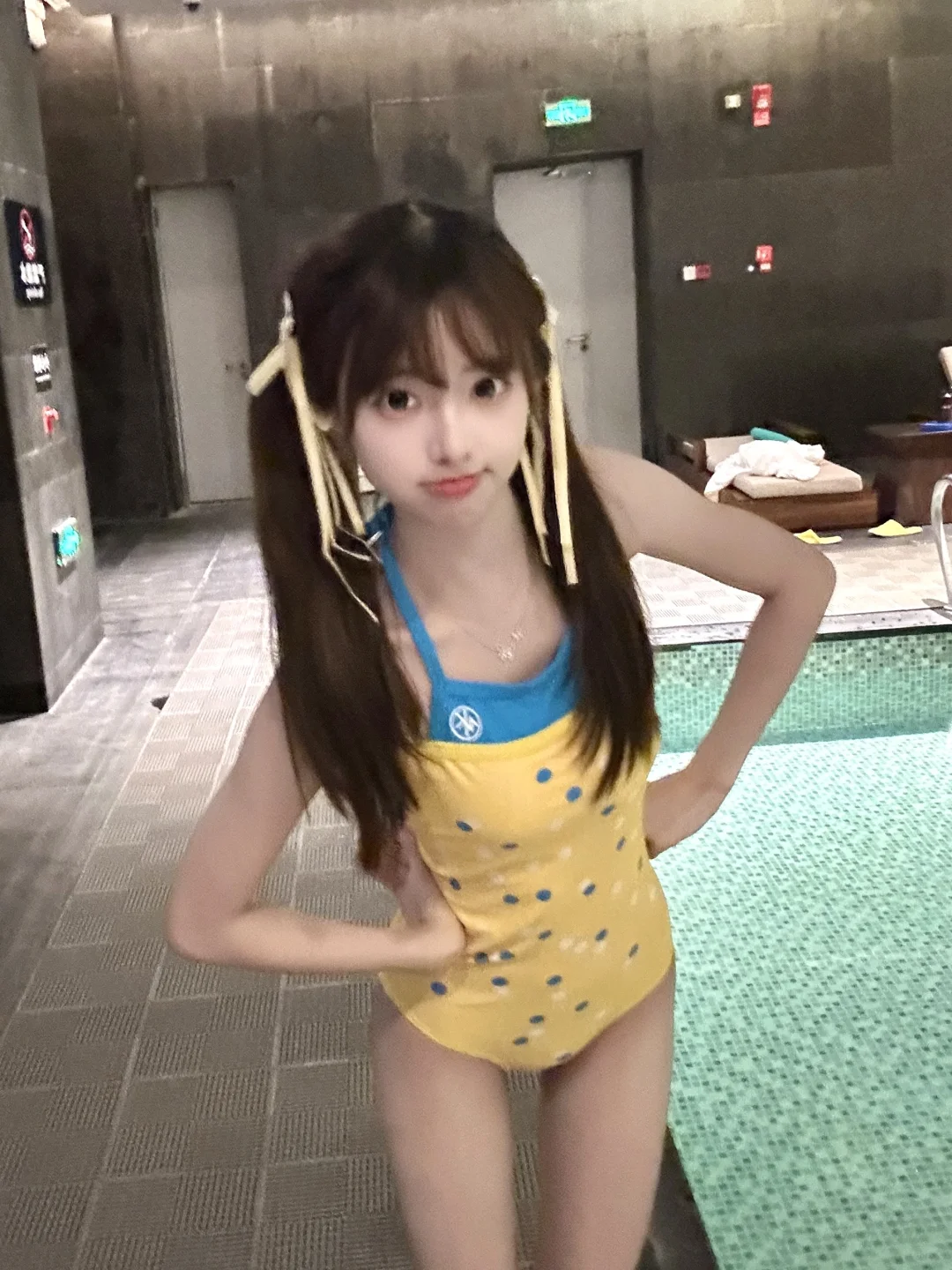 甜妹日常｜一穿上泳衣就变嫩啦！！💕