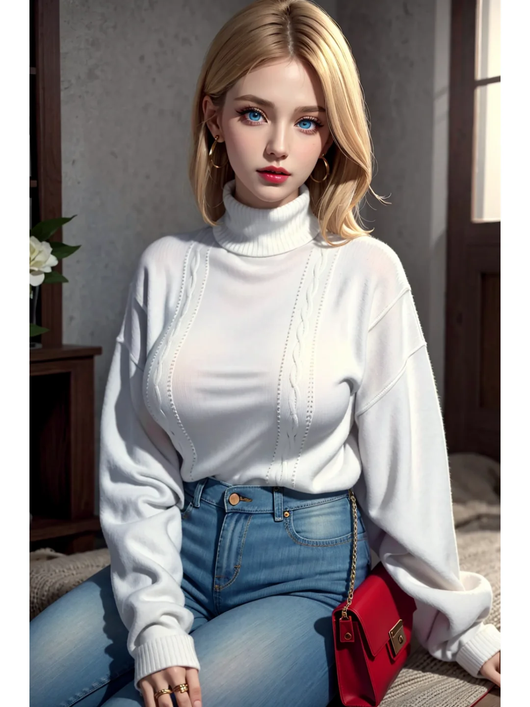 爱绘画|天气转凉了，记得穿毛衣哦