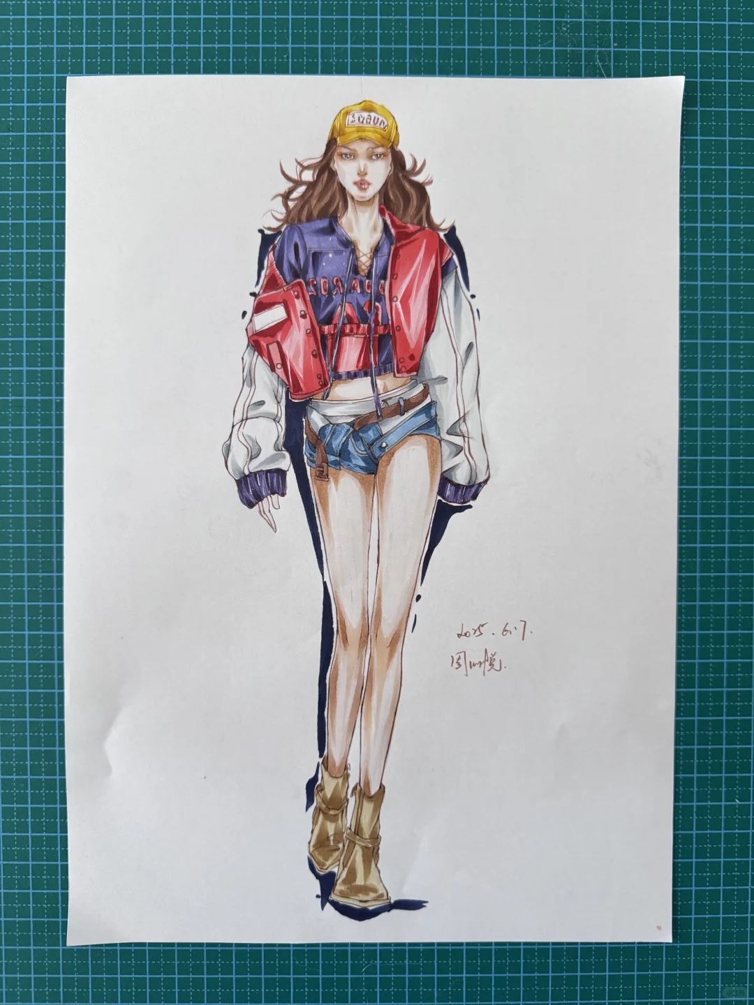 白描线条女孩～～～～～～～～