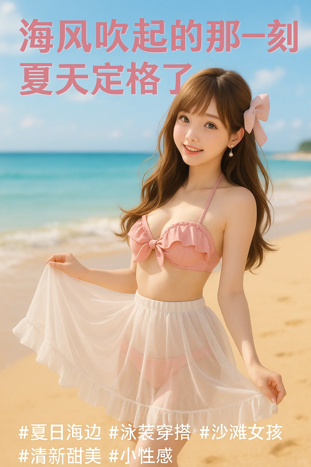 🌊海风吹起的那一刻，夏天定格了💗
