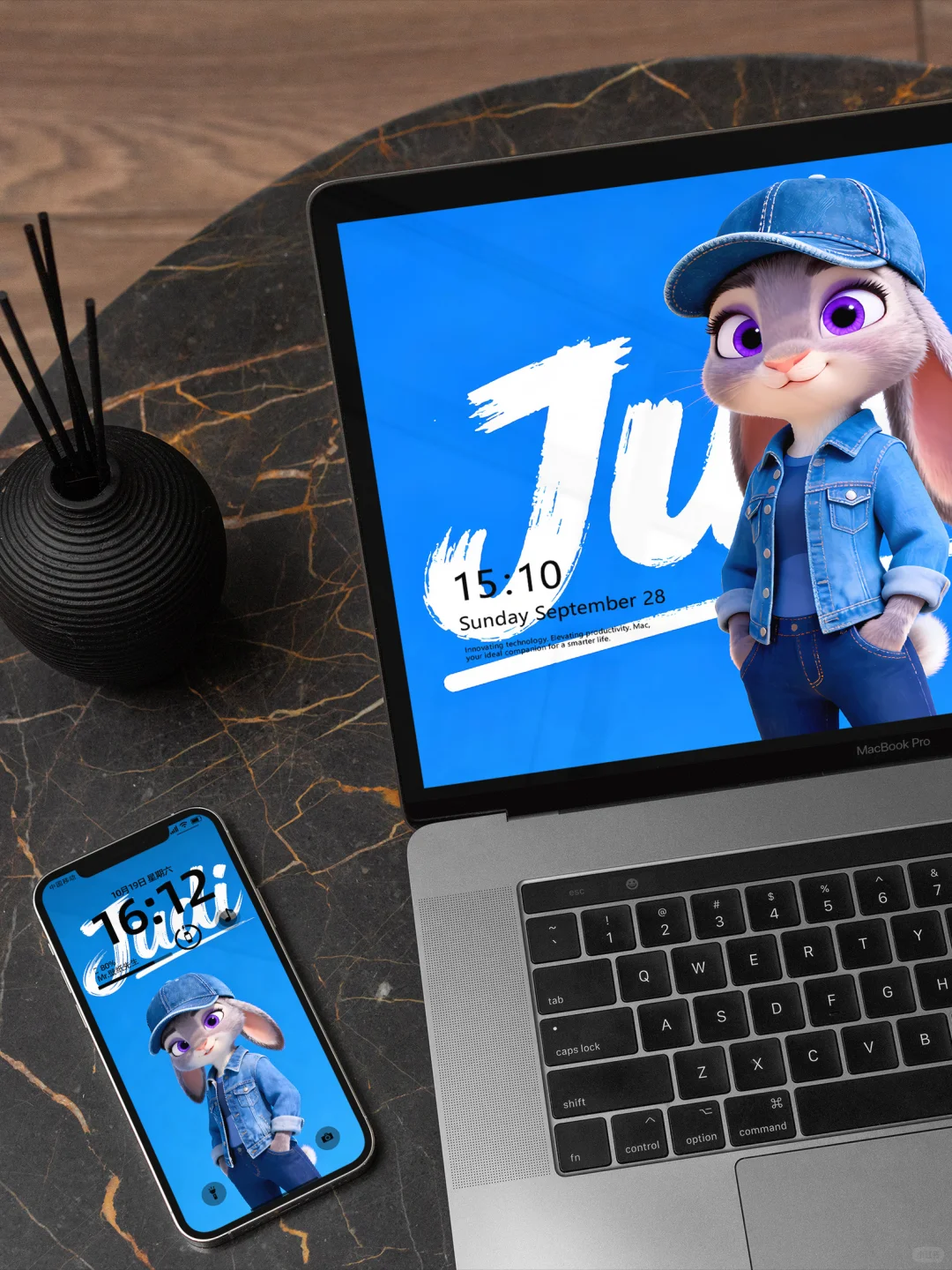 疯狂动物城牛仔蓝朱迪Judi丨4K原创壁纸