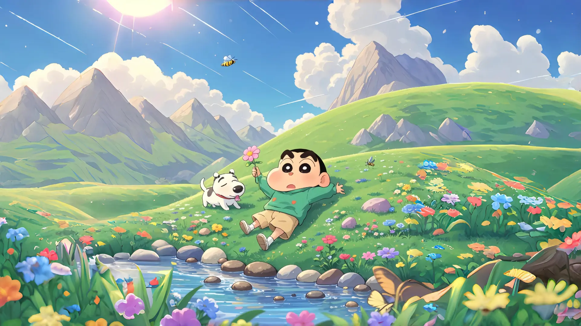 蜡笔小新ipad平板横屏壁纸 ～