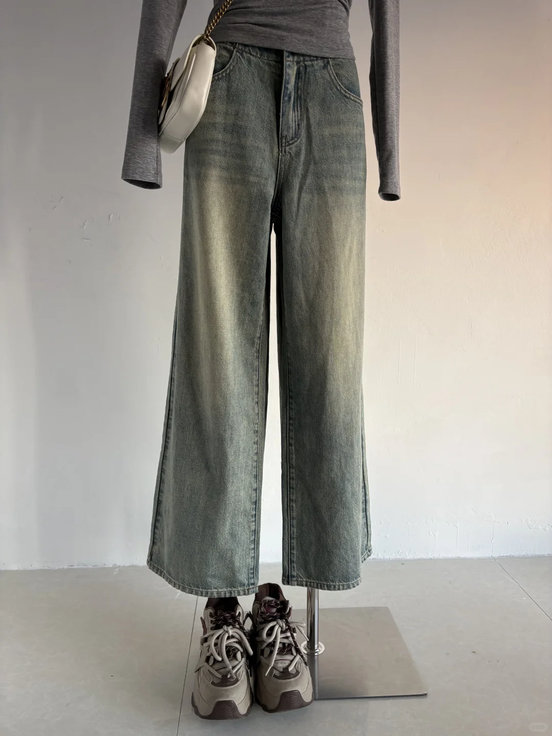 捡漏！大厂版衣，小众复古做旧牛仔裤女新款