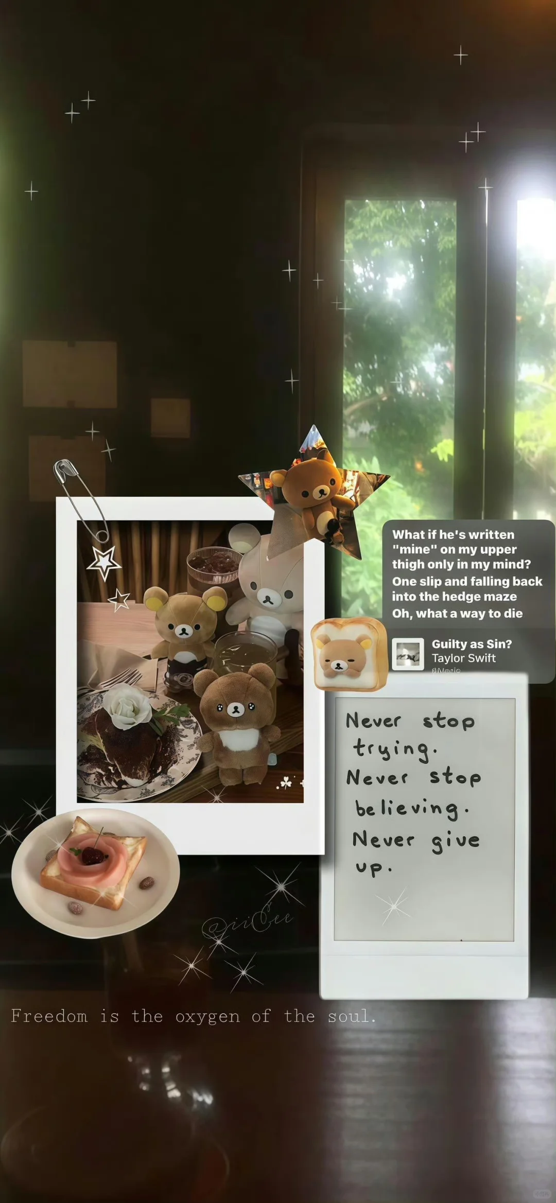 𝐬𝐡𝐚𝐫𝐞 | 可爱拼贴手机壁纸ᐝ