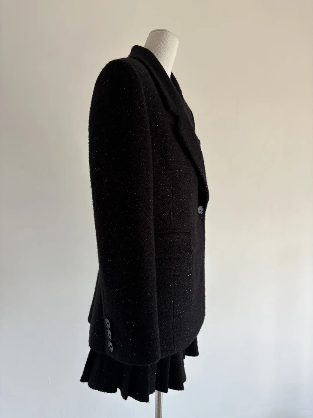 捡漏！门店在售，小个子复古毛呢套装女新款