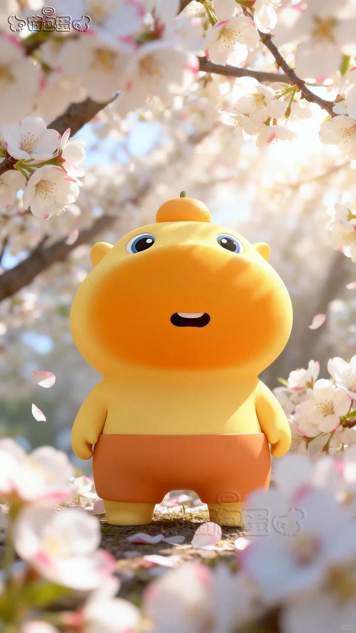 水豚噜噜壁纸丨户外系手机平板治愈背景壁纸