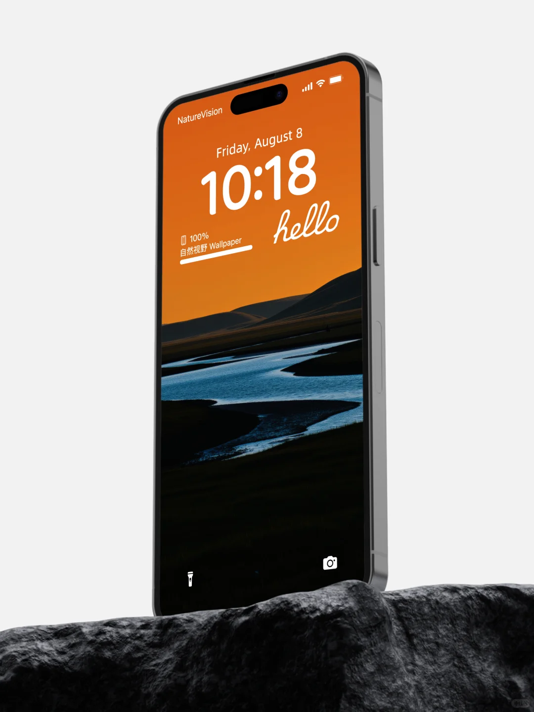 旷野与溪流丨落日旷野与溪流的温柔丨4K壁纸