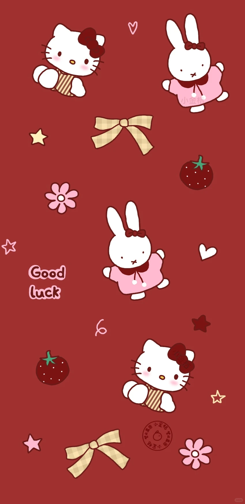 新年红Kitty可爱壁纸！！！