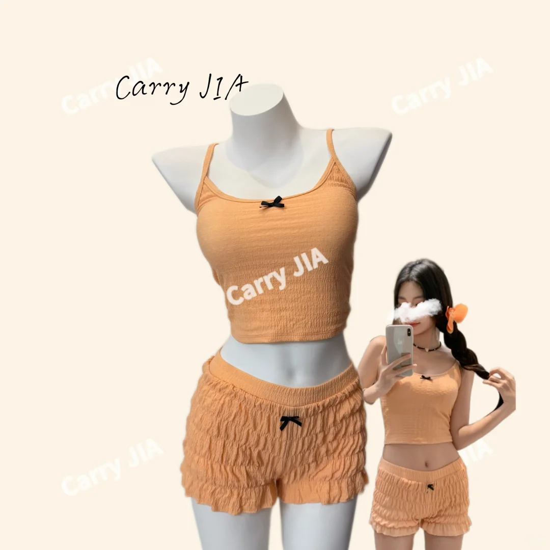 焦糖橘泳衣甜到我心坎里了🍊