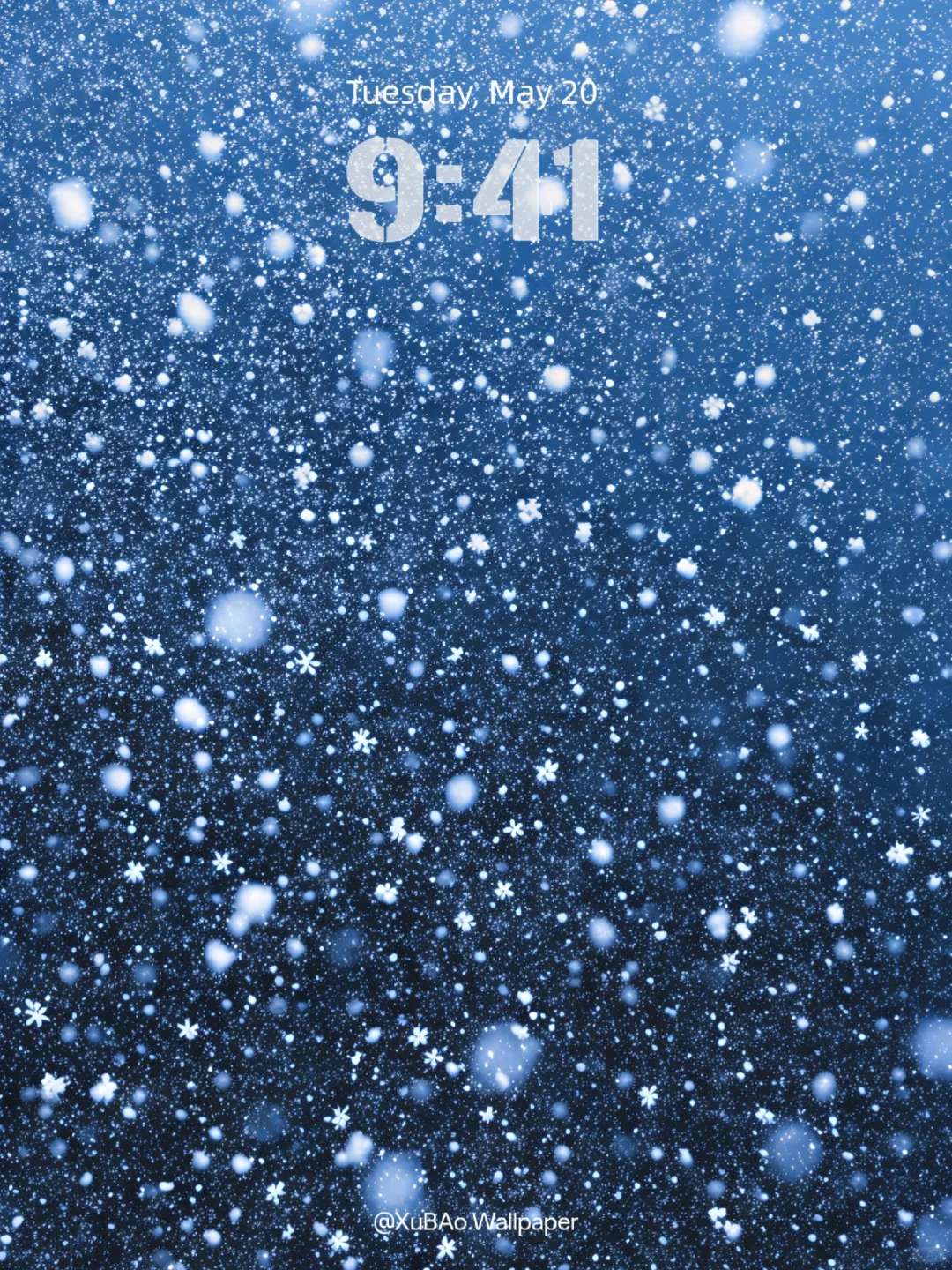 C2583 | 4k壁纸 | 蓝调飘雪