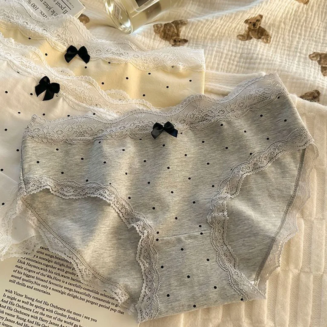设计师疯了！蕾丝波点裤把少女感焊在身上✨