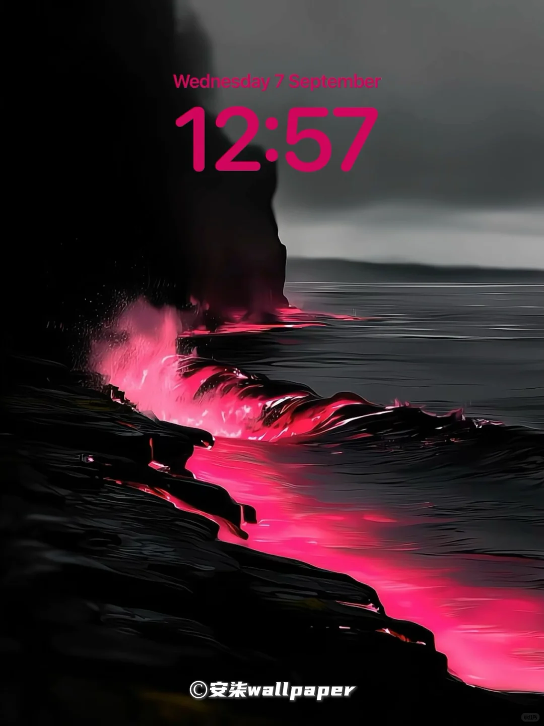 385｜风景动态壁纸｜粉色熔岩海🌊