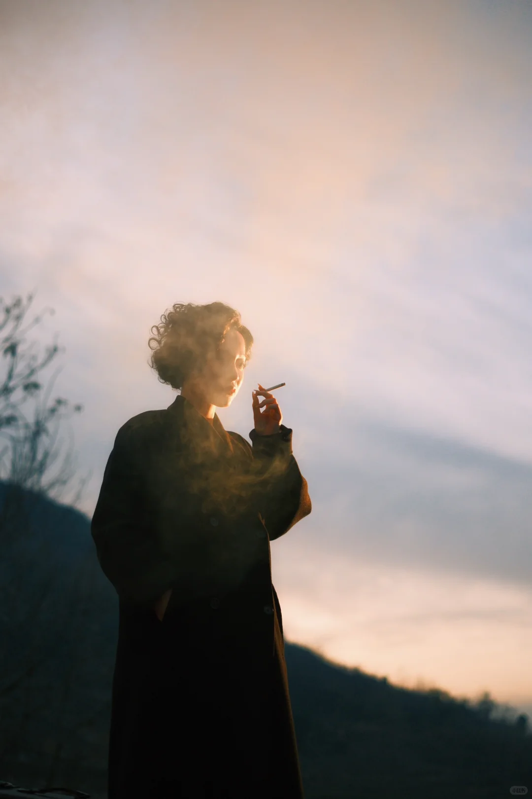 晚风里的港风氛围感