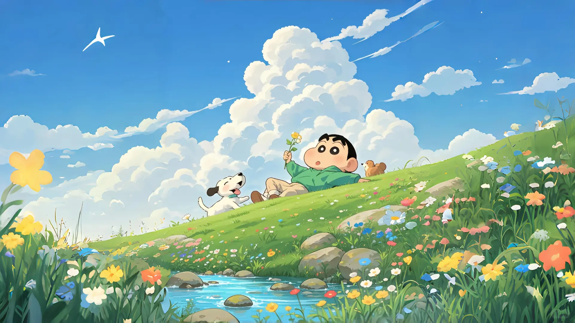 蜡笔小新ipad平板横屏壁纸 ～