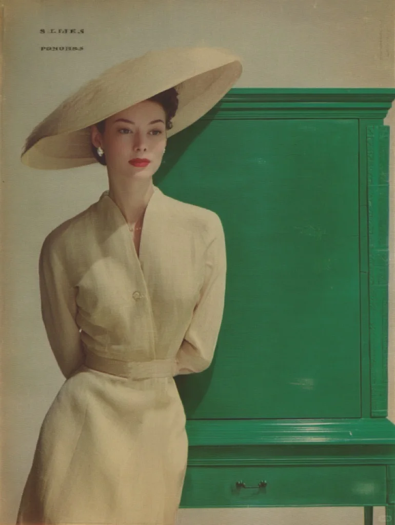 1950年代的时装大片太绝了！