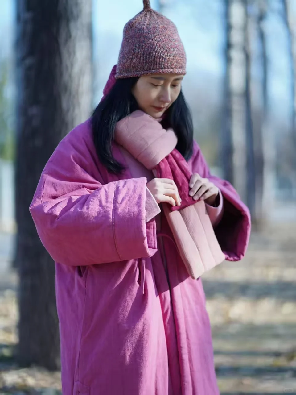 山下的家朝云棉袍把冬天穿成一首温柔的诗