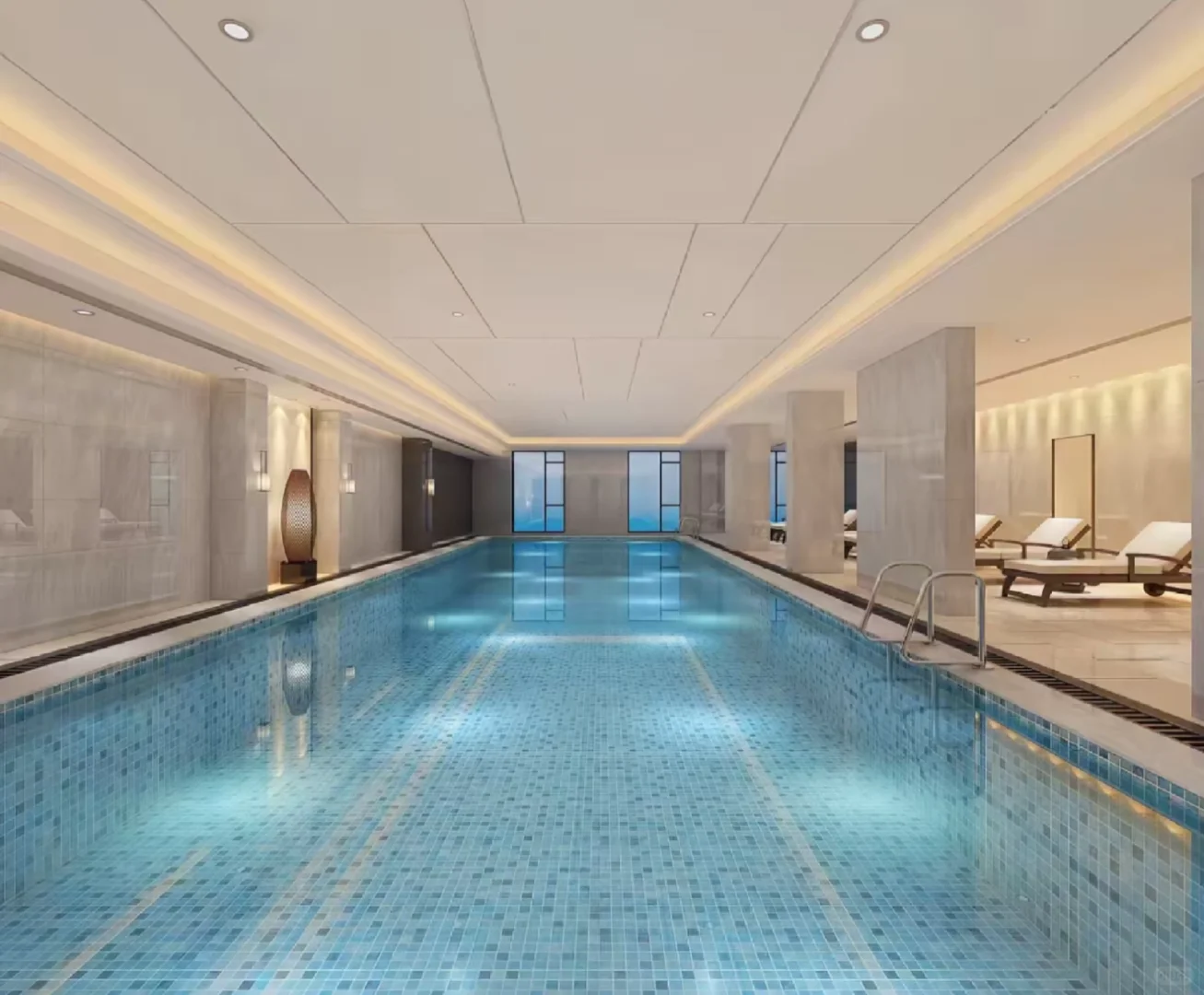 泡在星空温泉池里学会游泳🏊🏻♀️｜女