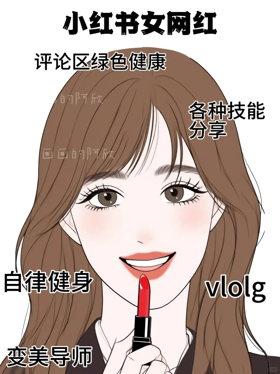 不同平台女网红的特点
