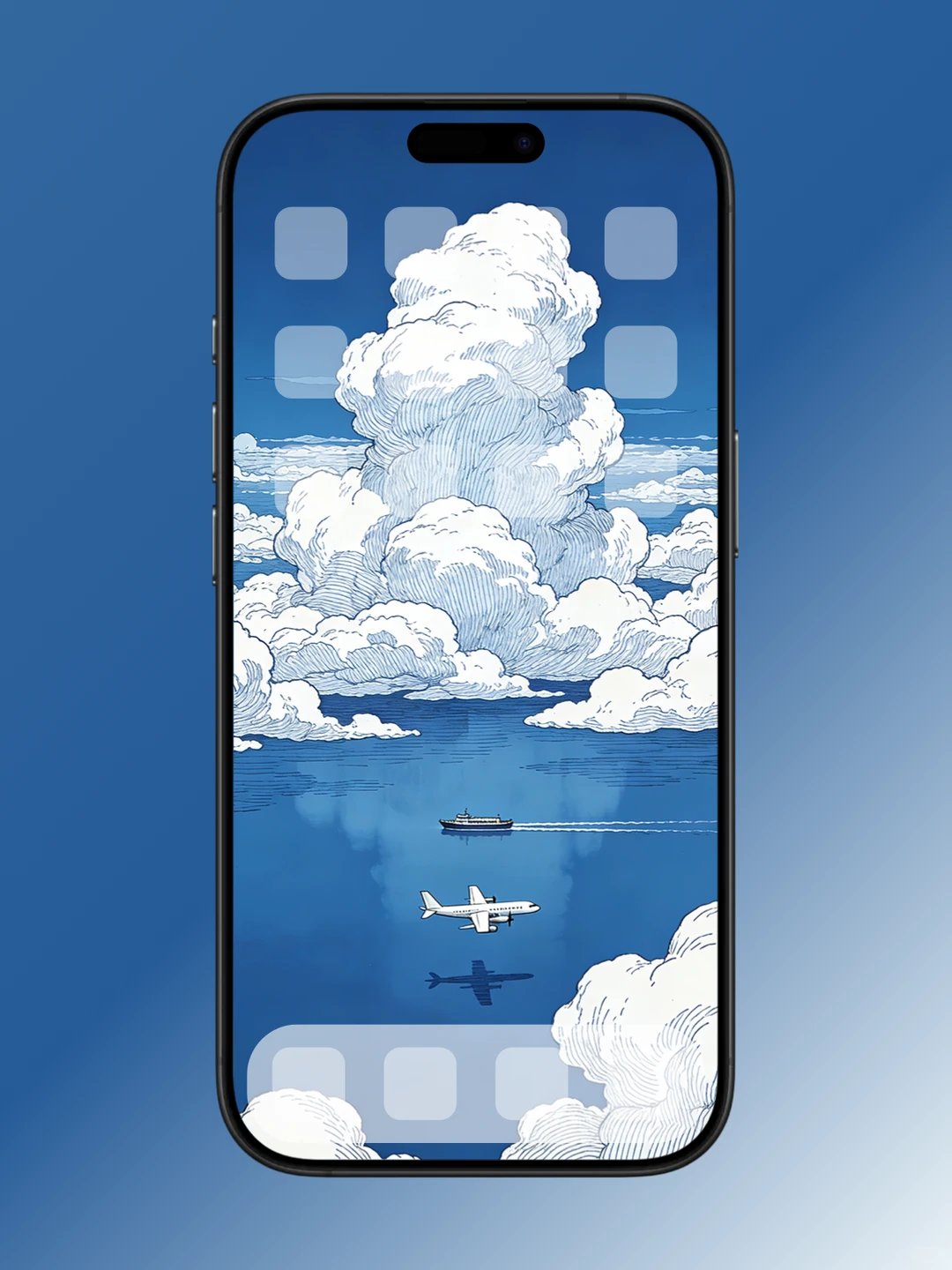 它美的好像宫崎骏电影的手稿🔵⚪️壁纸分享