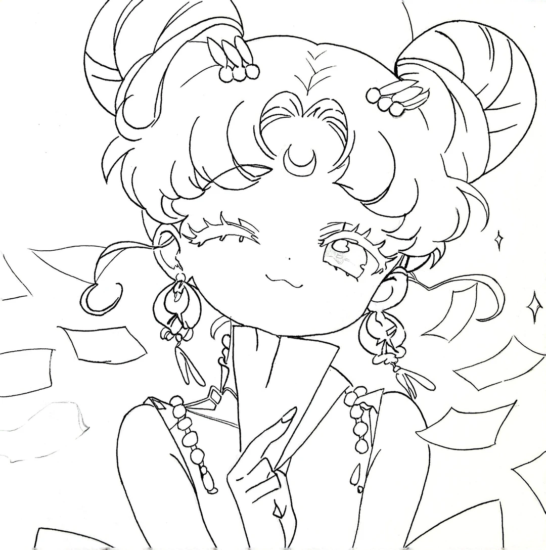 美少女战士 纯彩铅手绘