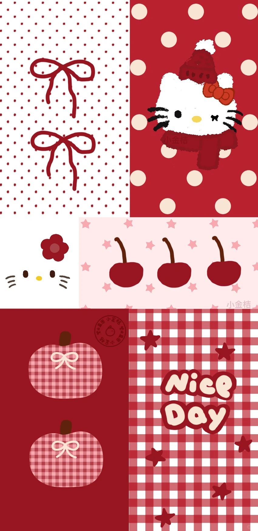 新年红Kitty可爱壁纸！！！