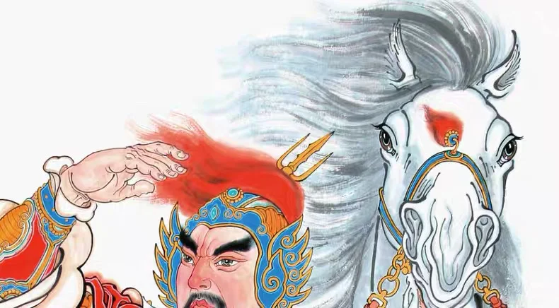 高清岳飞画像手机壁纸绘画传统国风设计素材