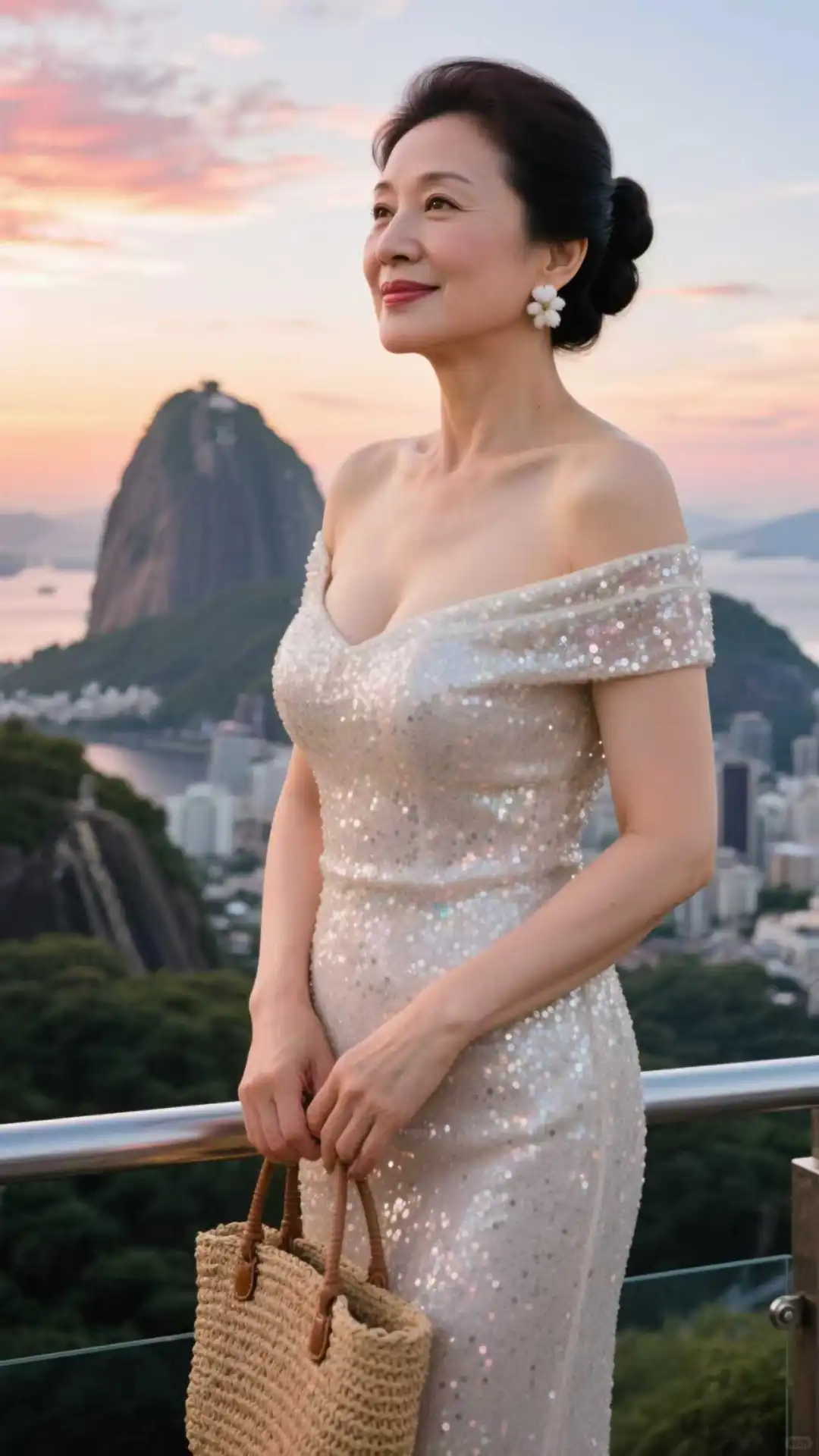 成熟韵味舒展，48岁阿姨裹着温柔底气