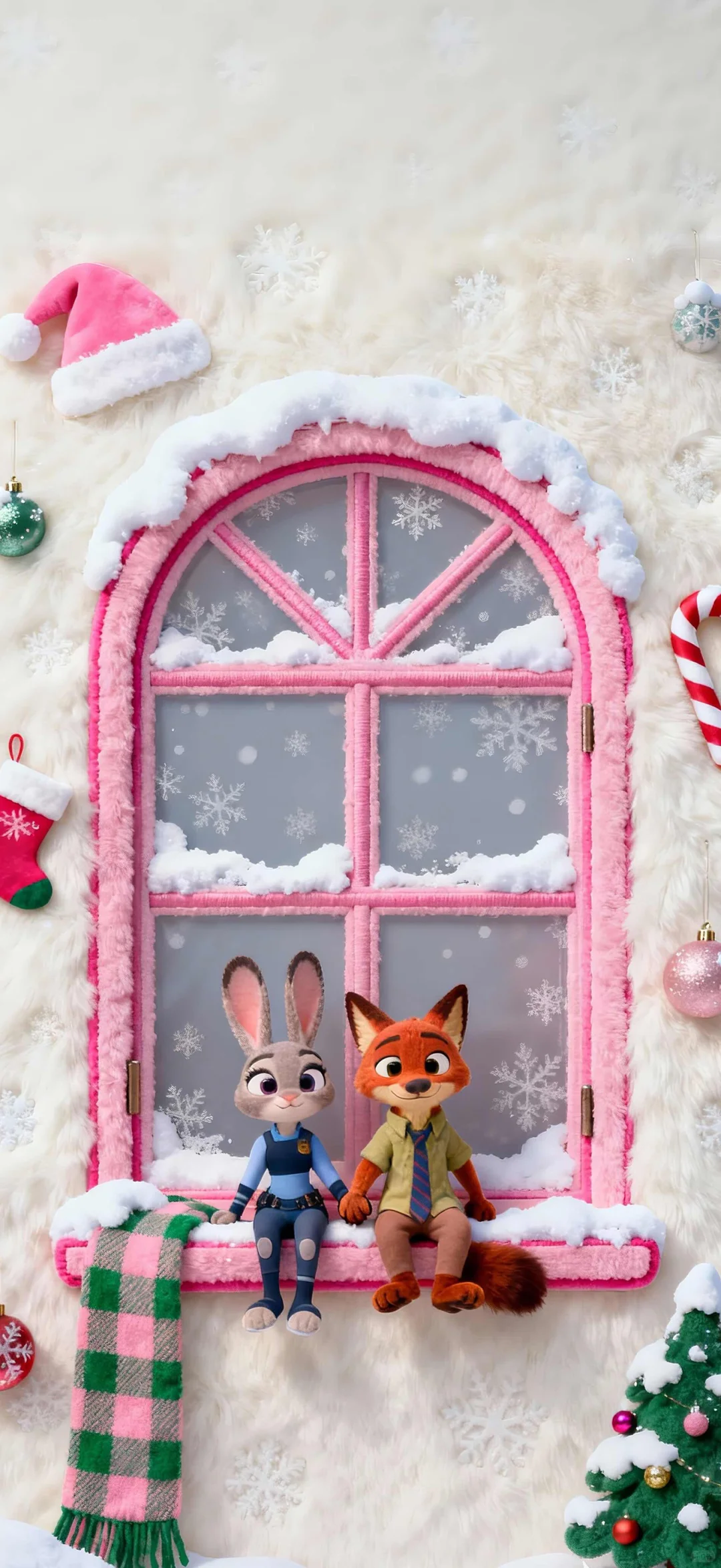 iOS26·疯狂动物城圣诞壁纸·好美！