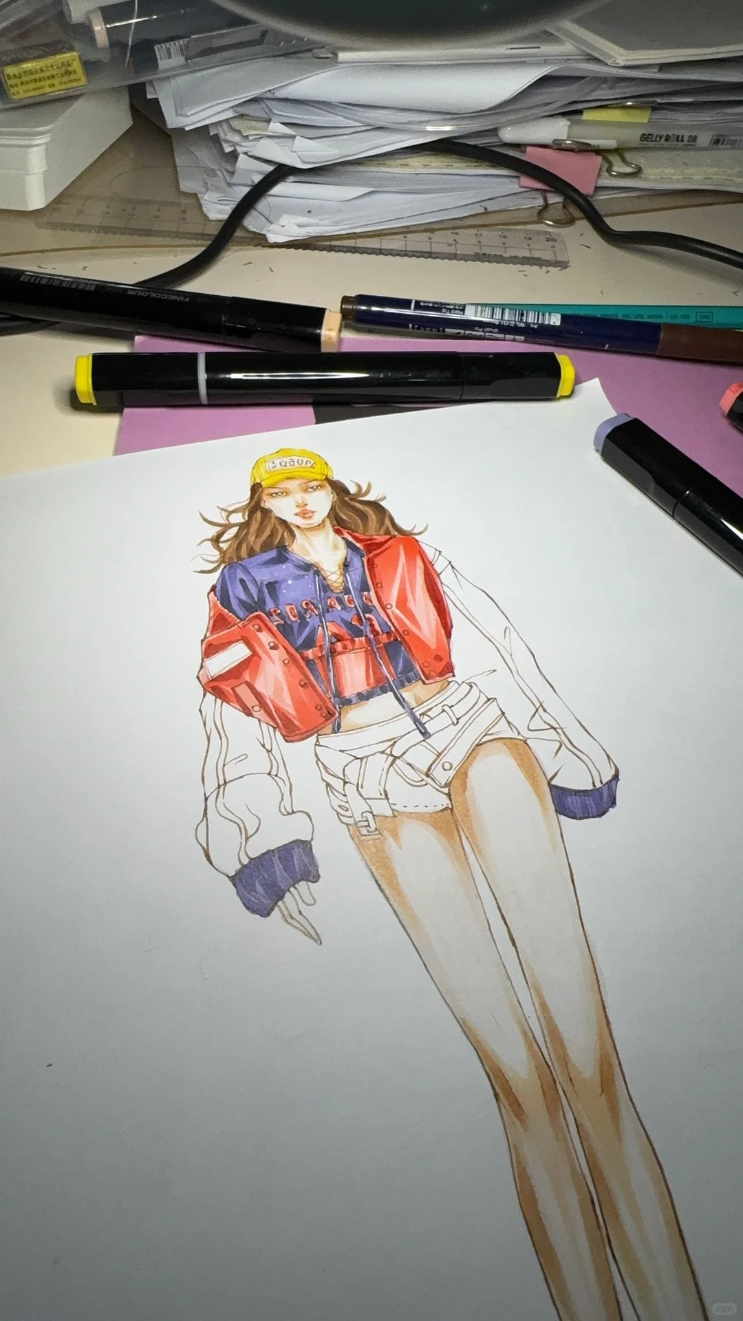 白描线条女孩～～～～～～～～