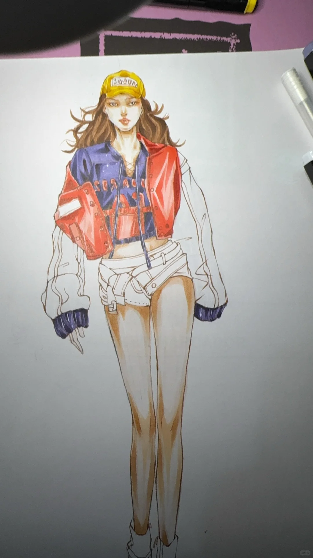 白描线条女孩～～～～～～～～