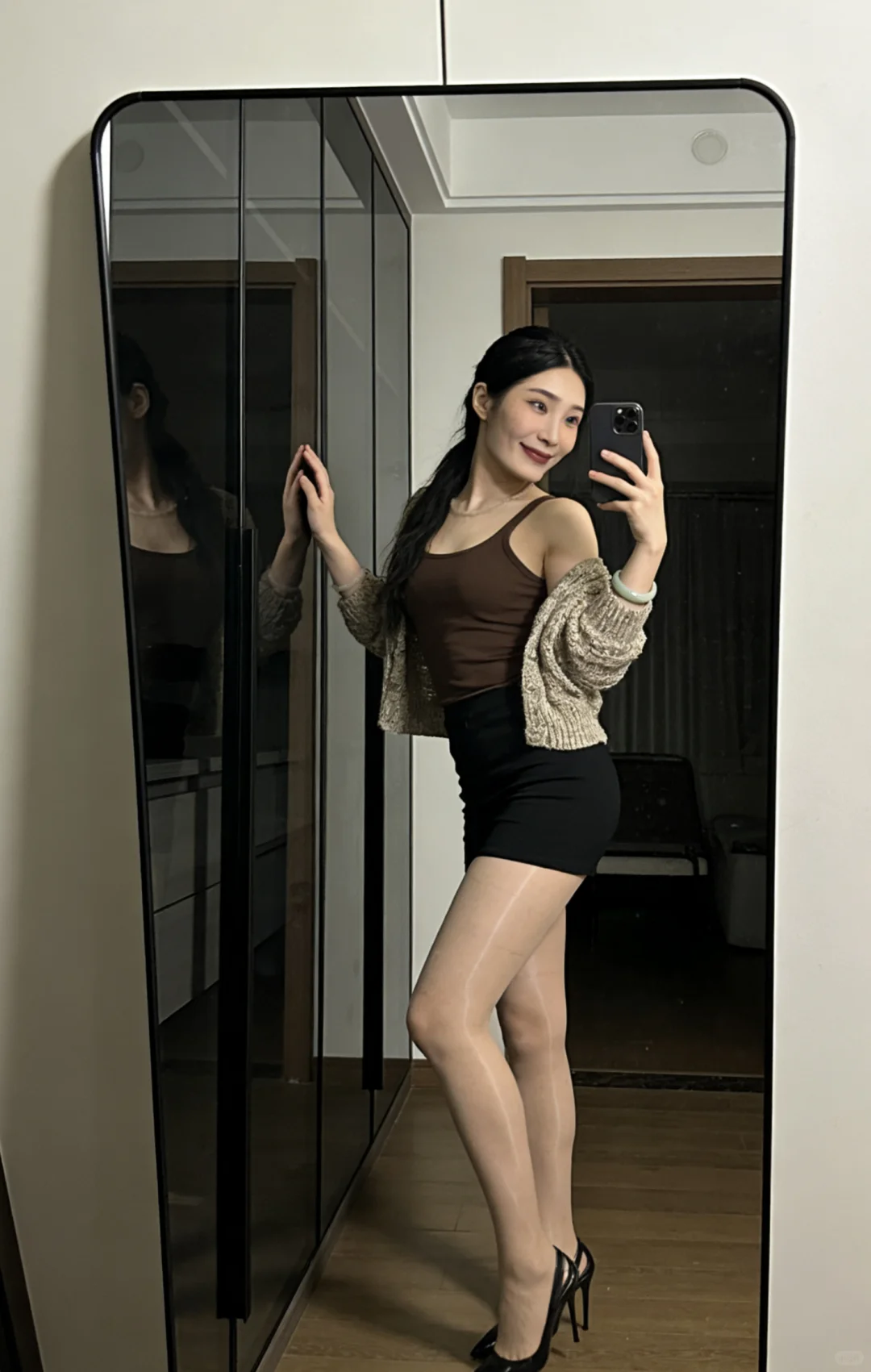 油光加珠光丝袜来一波