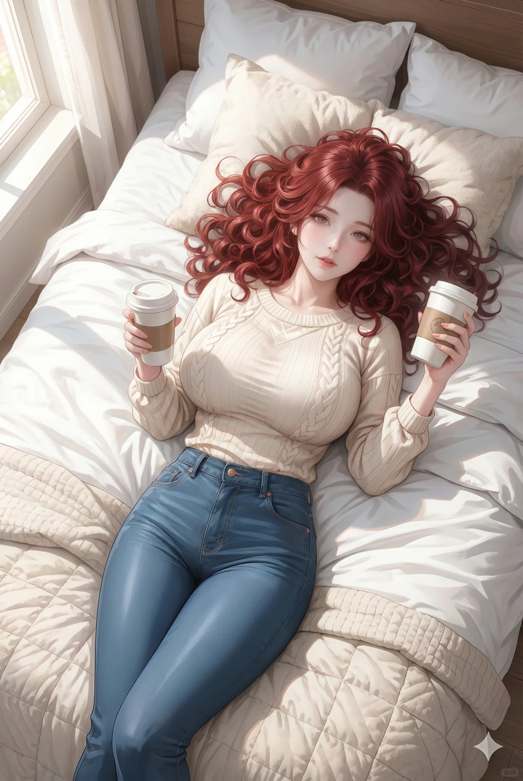 今天是日常系红发女友穿搭！