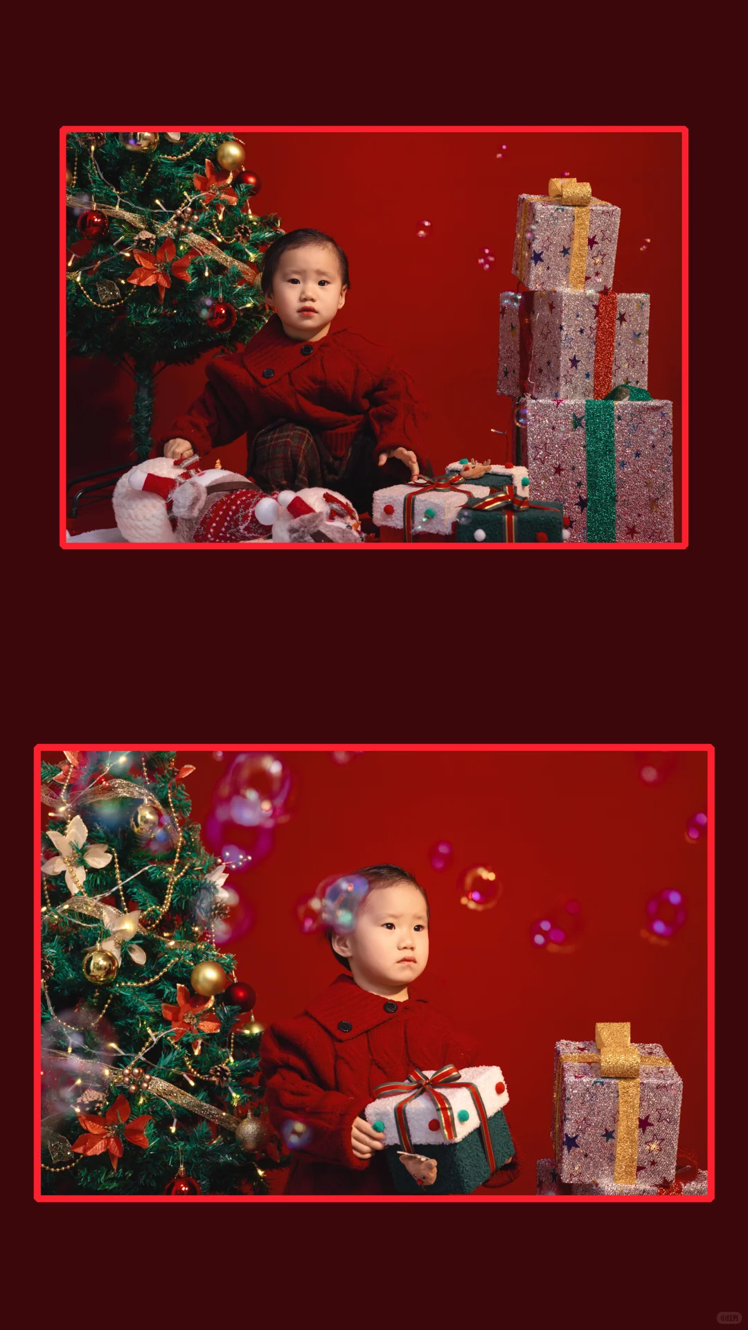 给外甥女拍的圣诞照片！