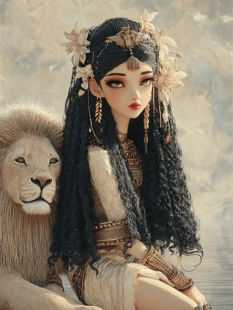 尼罗河畔的少女