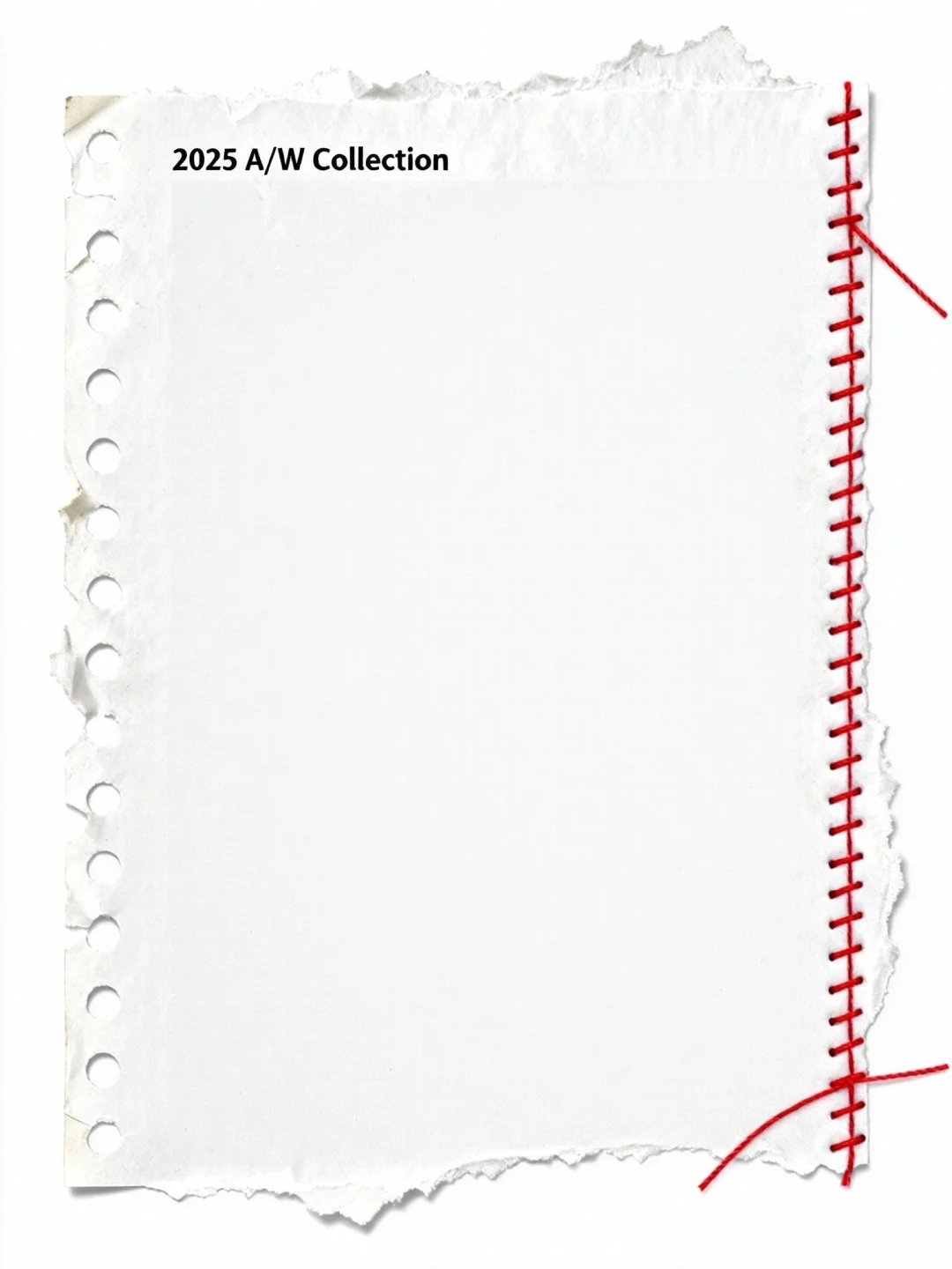 即梦素材｜红缝纫线