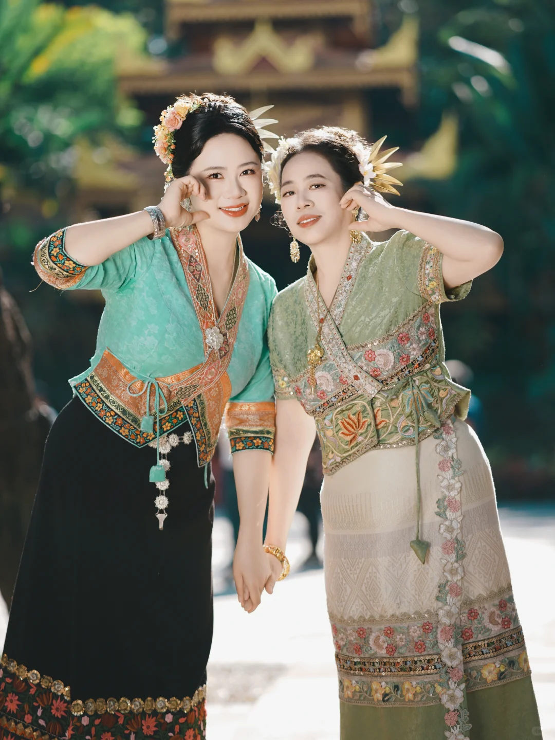 带老妈拍傣族写真！100多花得血赚💸