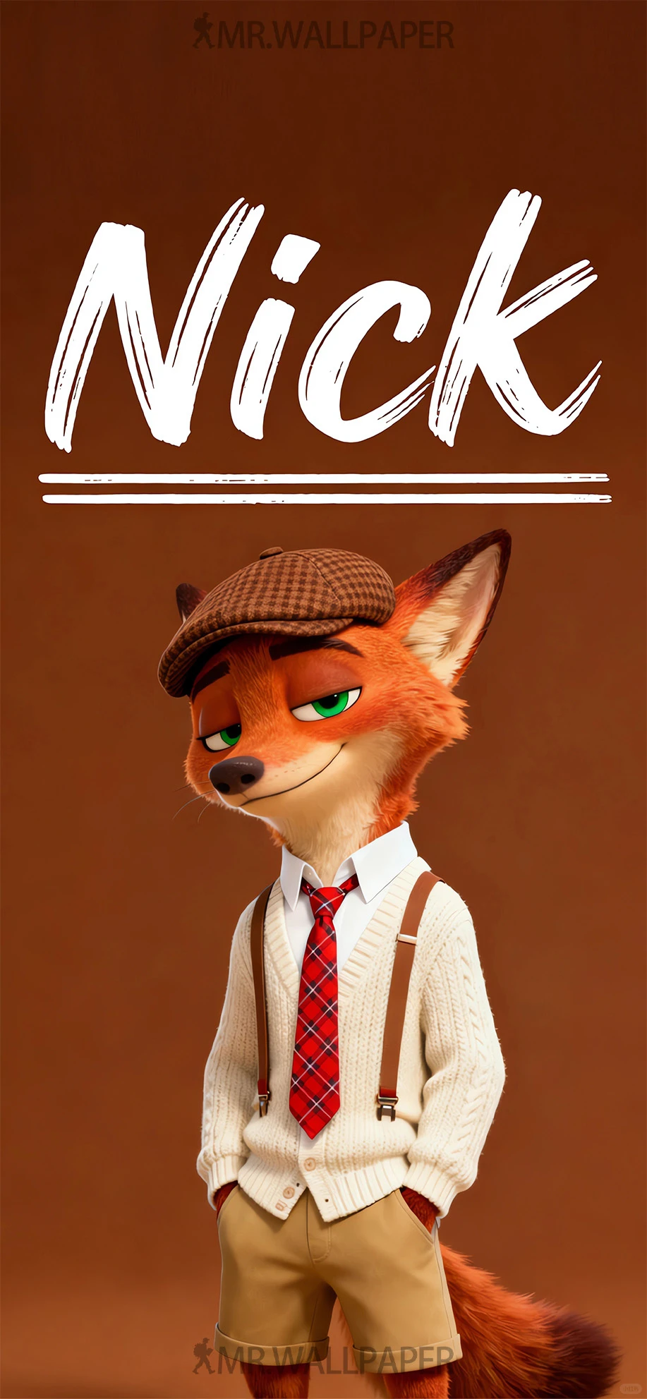 疯狂动物城丨🍫巧克力棕尼克Nick丨4K壁纸