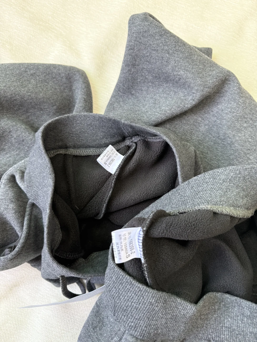 测评已出 不是平替 加绒深灰色休闲裤同源