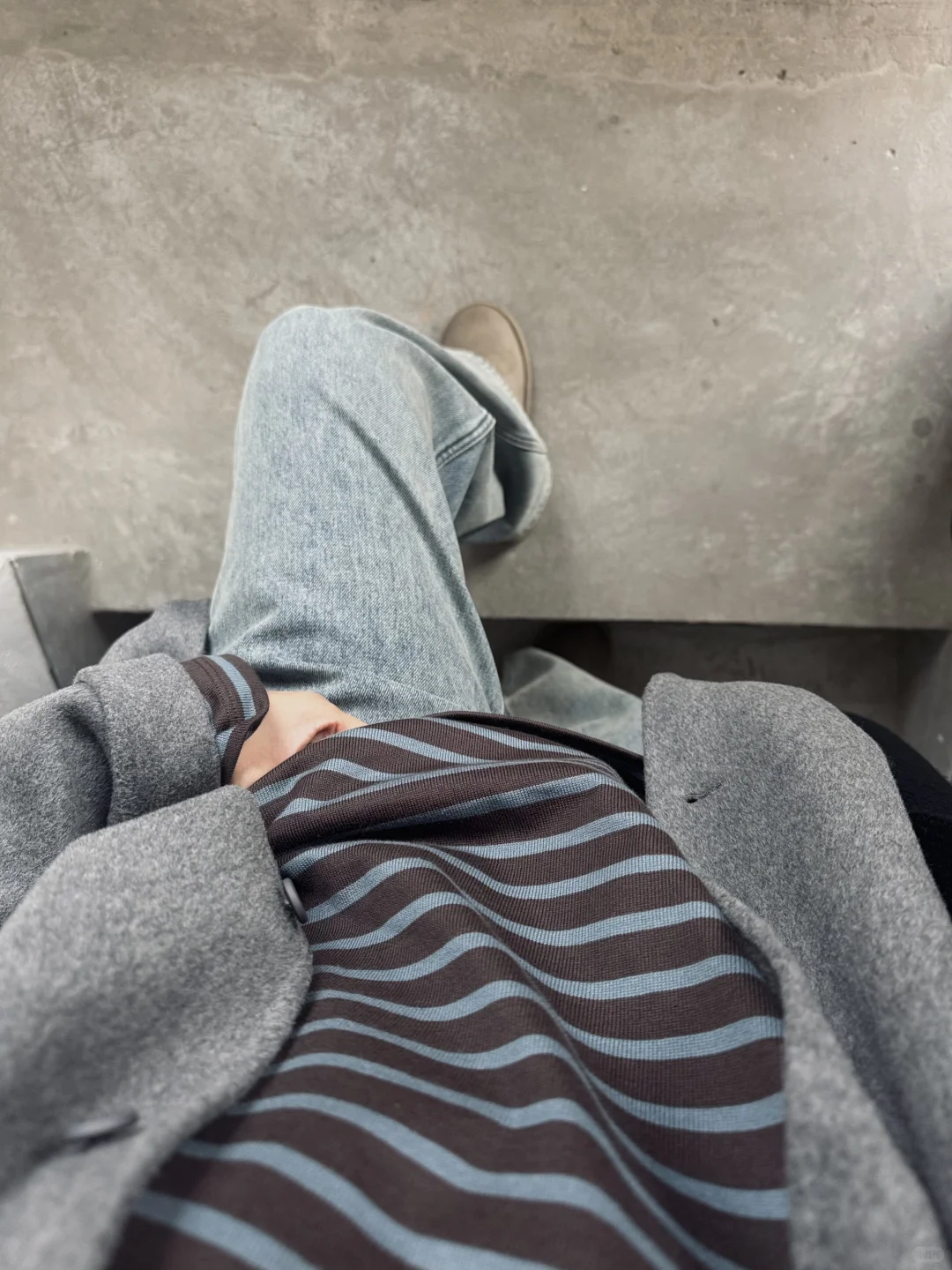 muji 海盐巧克力条纹T出女款了