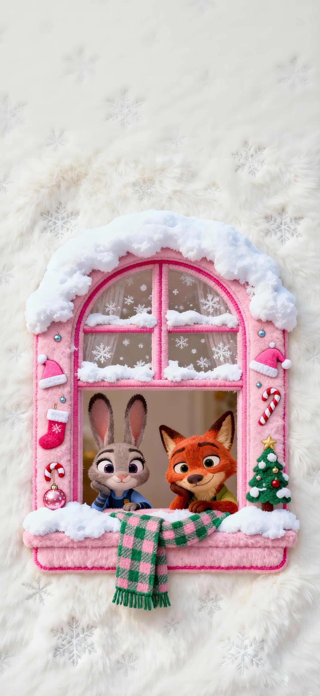 iOS26·疯狂动物城圣诞壁纸·好美！