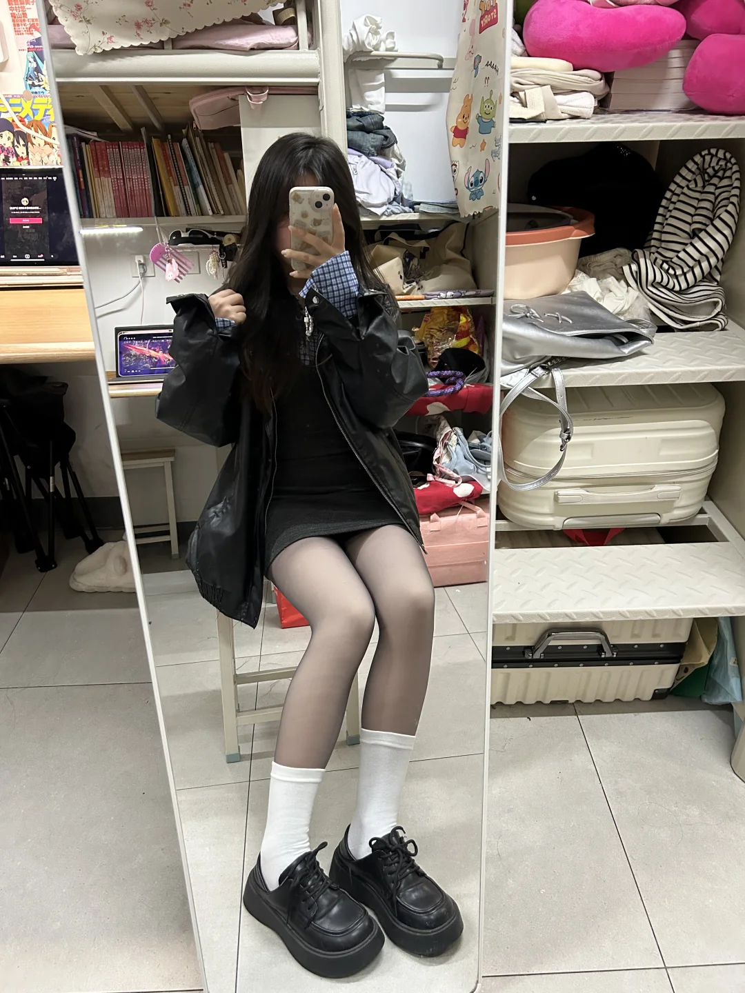 买到了我的人生加绒黑丝！！