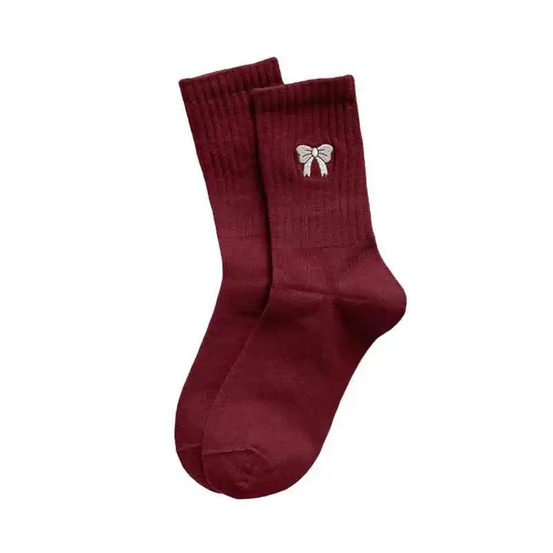 袜子女款春秋季防臭吸汗中筒袜安可拉红爆款