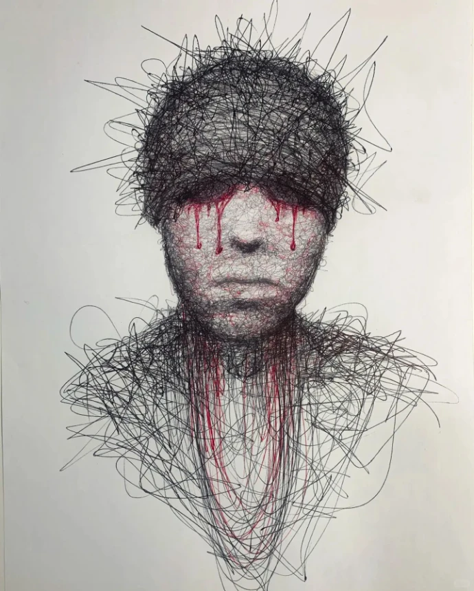 插画素材分享｜情绪化线条大师 Axil Tinsti