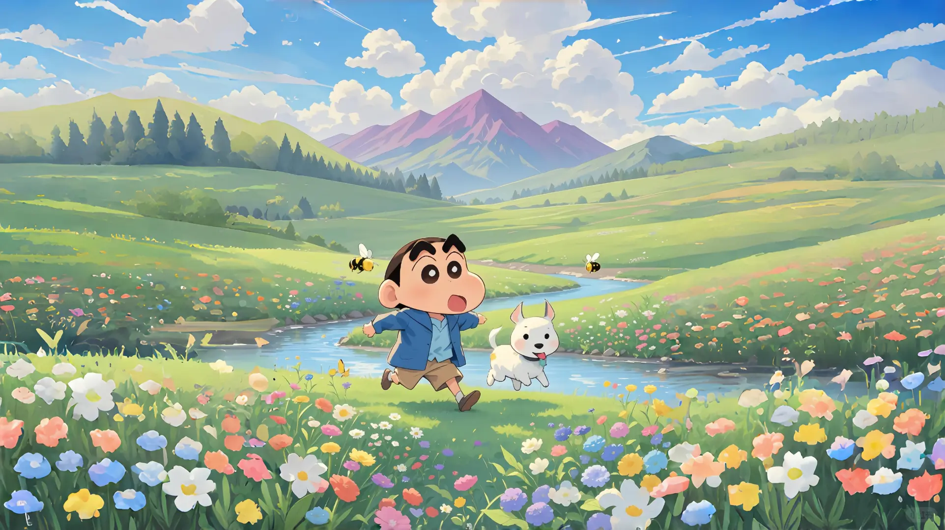 蜡笔小新ipad平板横屏壁纸 ～