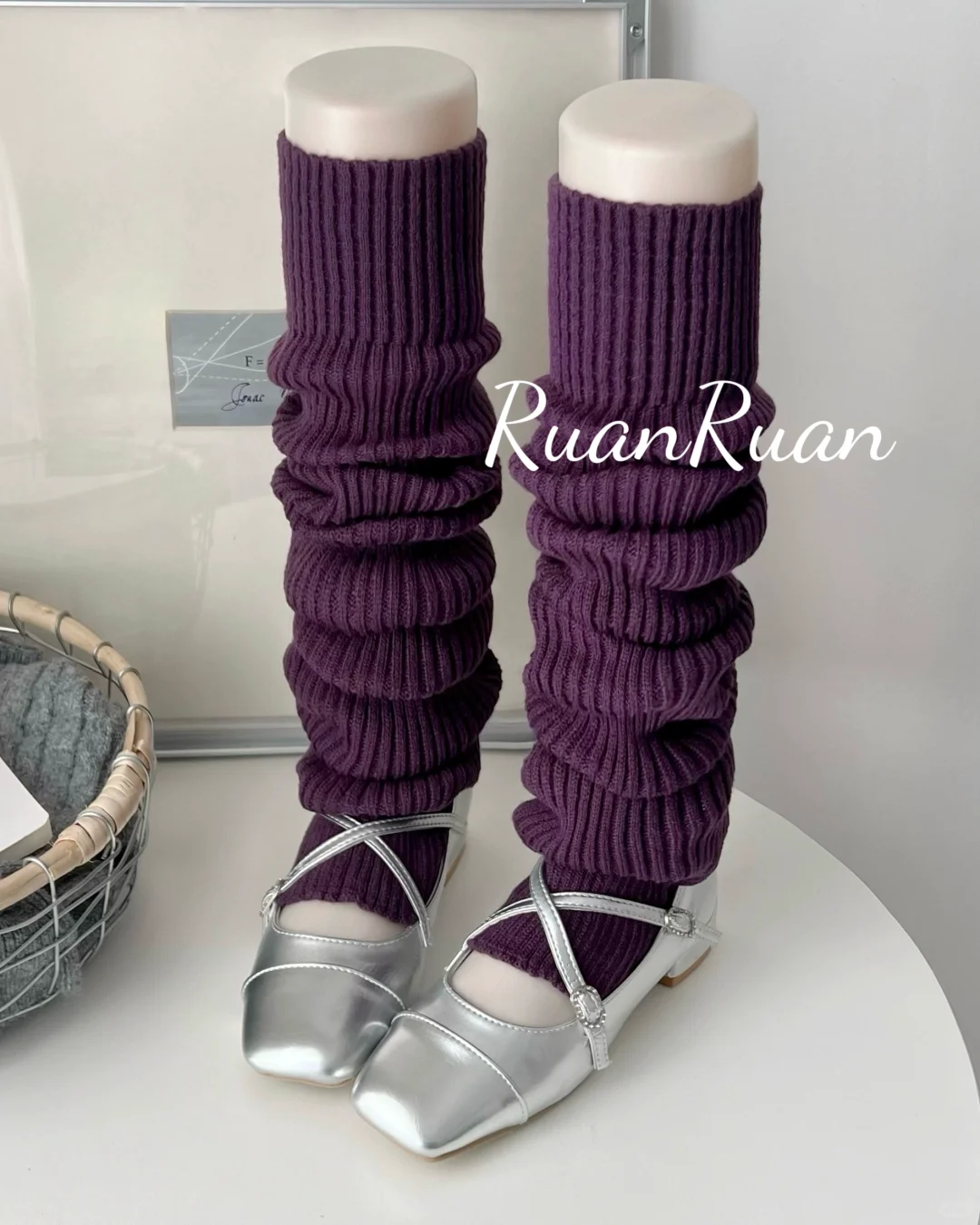 💜🤍🩶从脚踝暖到大腿的超长安全感！🧦