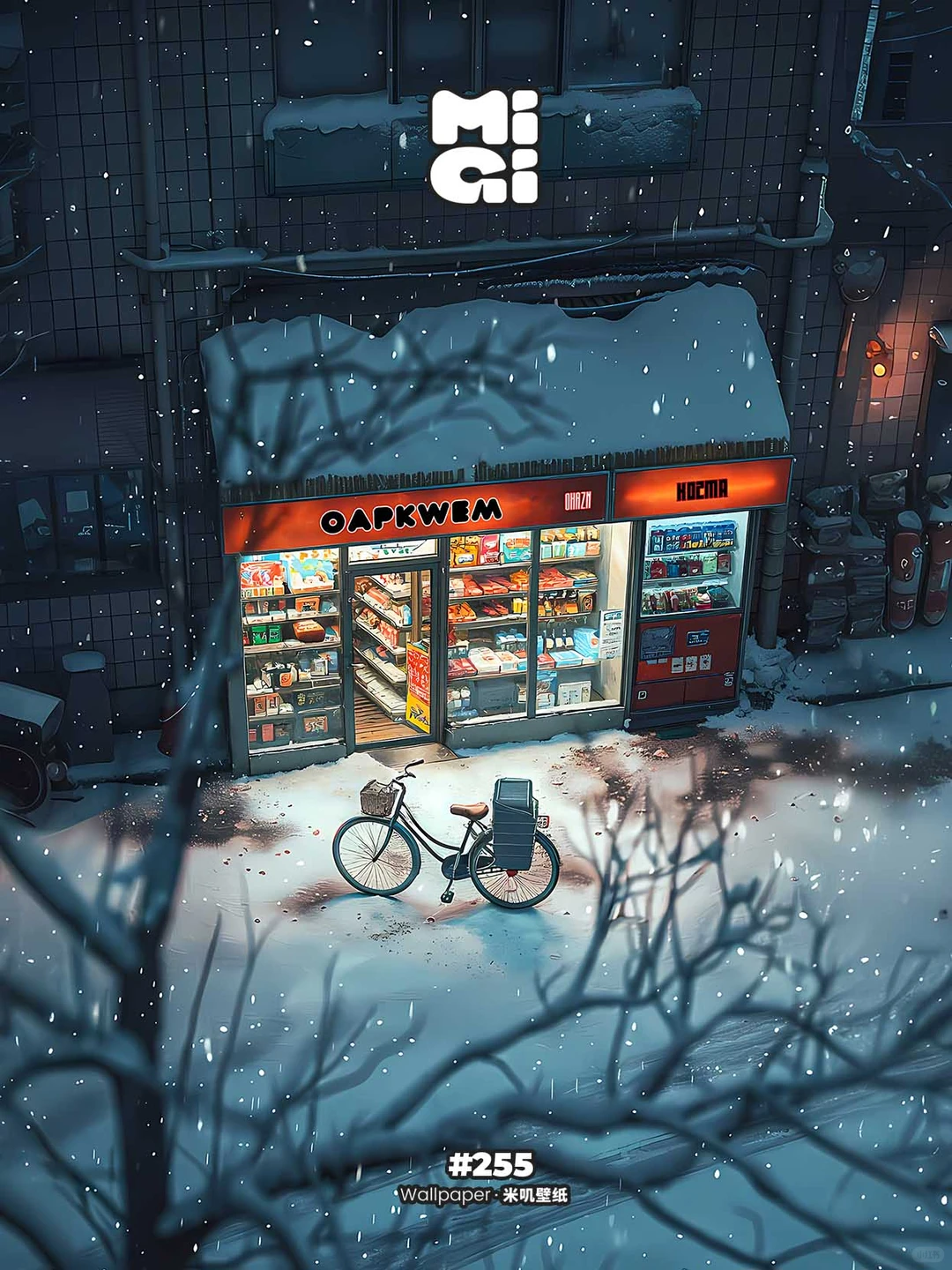 壁纸 | 雪落便利店 | 255