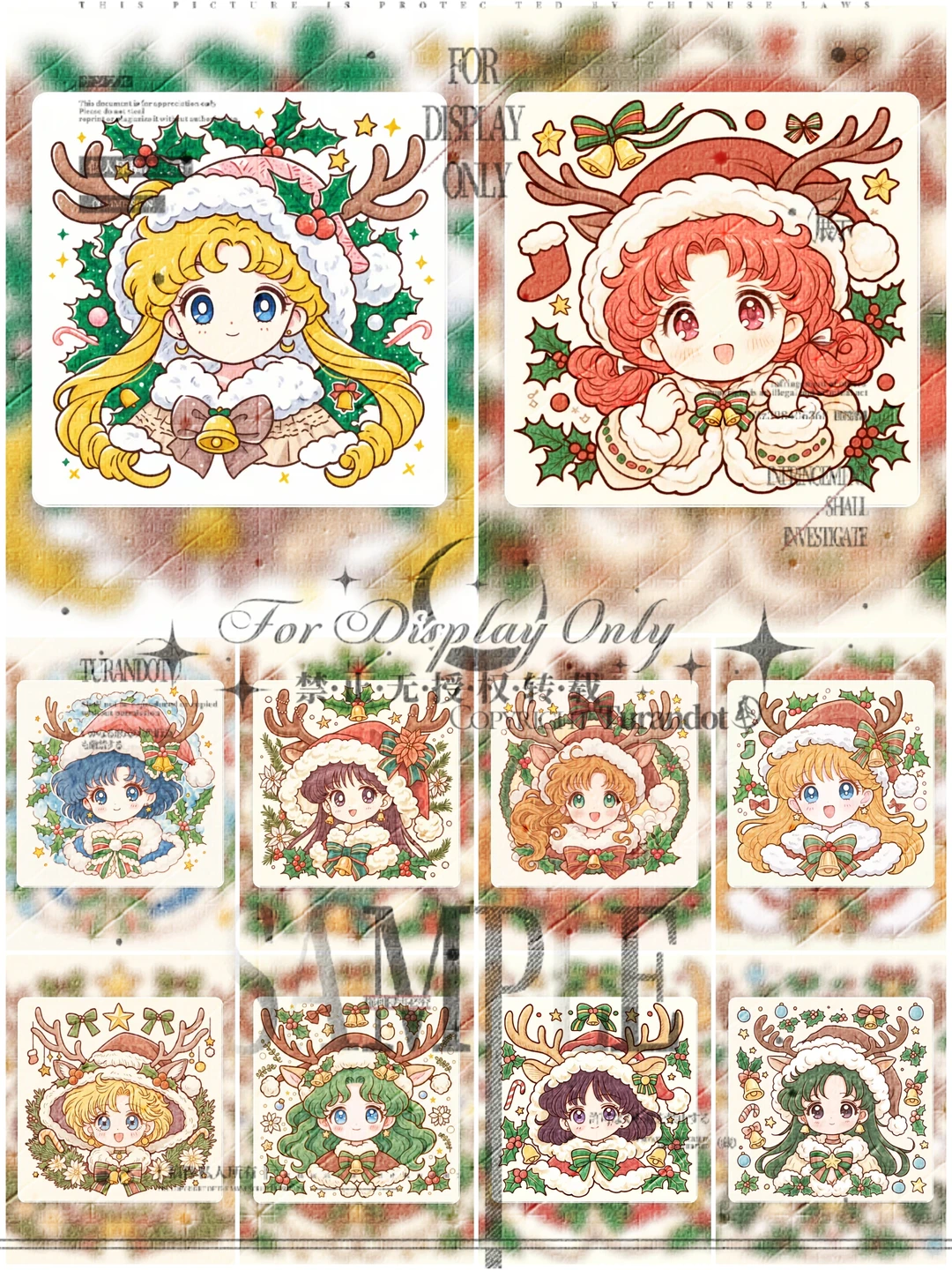 美少女战士圣诞鹿角头像✨