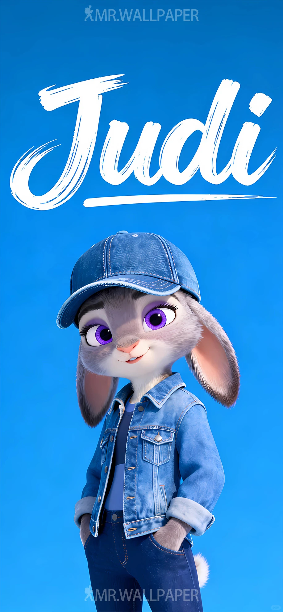疯狂动物城牛仔蓝朱迪Judi丨4K原创壁纸