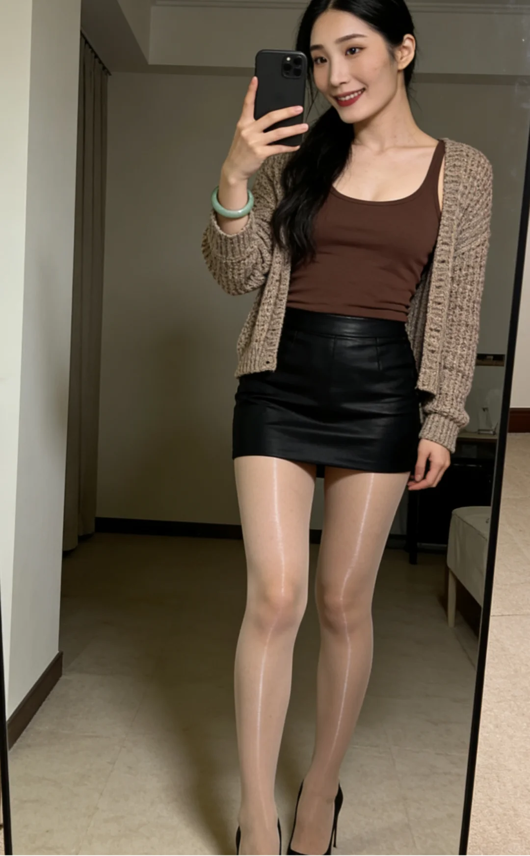 油光加珠光丝袜来一波