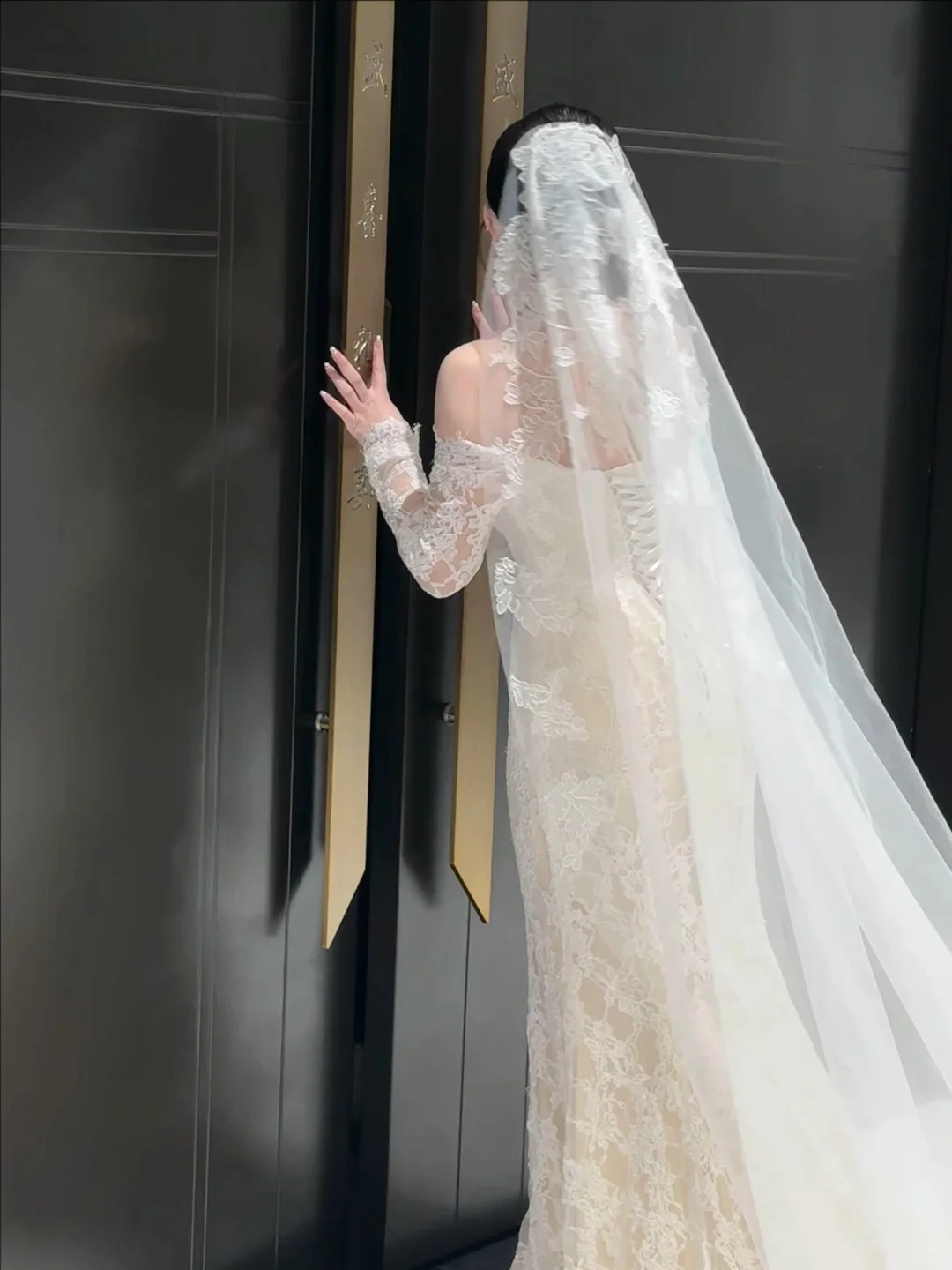 蕾丝鱼尾婚纱！🫧谁懂！！！
